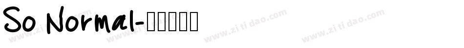 So Normal字体转换